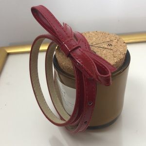 Another Line Skinny Red Bow Belt L EC